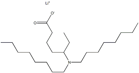 5-(Dioctylamino)heptanoic acid lithium salt Struktur