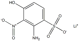 2-Amino-4-hydroxy-3-nitrobenzenesulfonic acid lithium salt Struktur