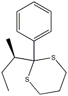 (+)-2-[(R)-sec-Butyl]-2-phenyl-1,3-dithiane Struktur