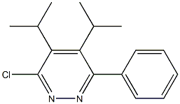 3-Chloro-6-phenyl-4,5-diisopropylpyridazine Struktur