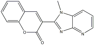 3-(1-Methyl-1H-imidazo[4,5-b]pyridin-2-yl)-2H-1-benzopyran-2-one Struktur