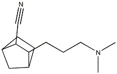 3-(3-Dimethylaminopropyl)-2-norbornanecarbonitrile Struktur