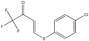 4-(4-Chlorophenylthio)-1,1,1-trifluoro-3-buten-2-one Struktur