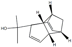 (1R,2R,6S,7S)-8-(1-Hydroxy-1-methylethyl)tricyclo[5.2.1.02,6]deca-3,8-diene Struktur