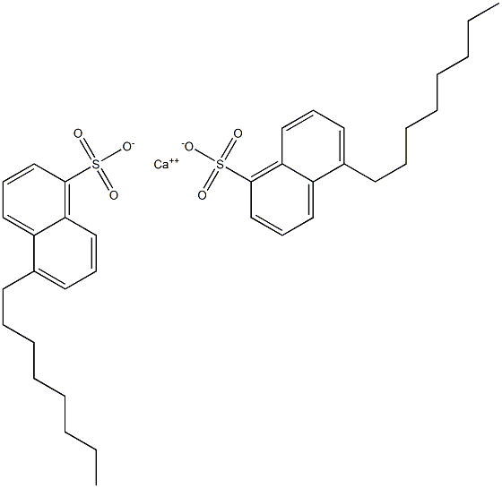 Bis(5-octyl-1-naphthalenesulfonic acid)calcium salt Struktur