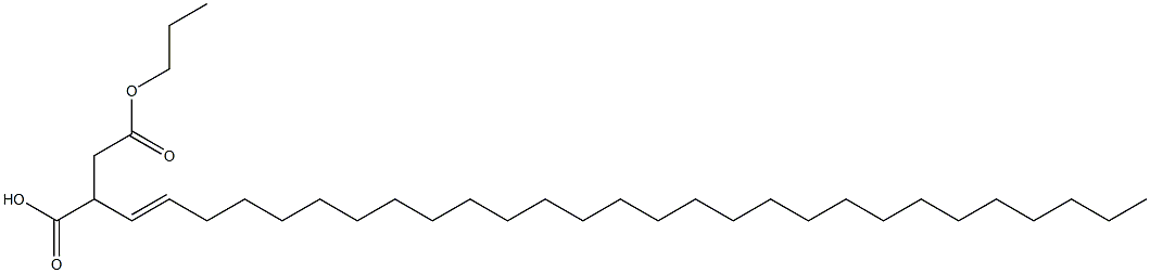 2-(1-Octacosenyl)succinic acid 1-hydrogen 4-propyl ester Struktur