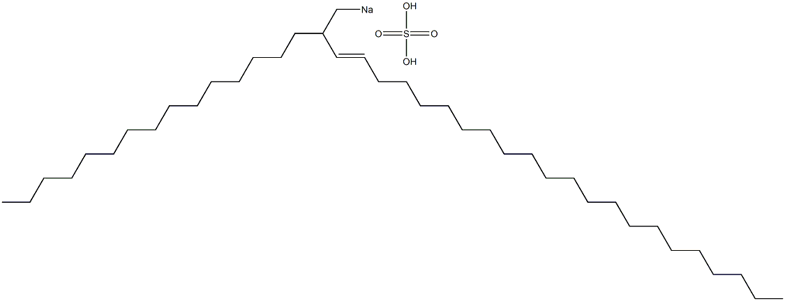 Sulfuric acid 2-pentadecyl-3-tetracosenyl=sodium ester salt Struktur