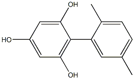 2-(2,5-Dimethylphenyl)-1,3,5-benzenetriol Struktur