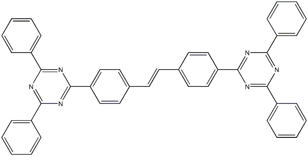 4,4'-Bis(2,4-diphenyl-1,3,5-triazin-6-yl)stilbene Struktur