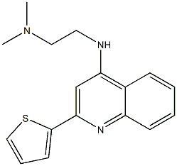 4-(2-Dimethylaminoethylamino)-2-(2-thienyl)quinoline Struktur