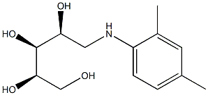 1-[(2,4-Dimethylphenyl)amino]-1-deoxy-D-ribitol Struktur