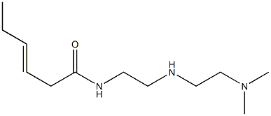 N-[2-[2-(Dimethylamino)ethylamino]ethyl]-3-hexenamide Struktur