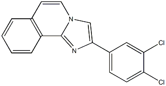 2-(3,4-Dichlorophenyl)imidazo[2,1-a]isoquinoline Struktur