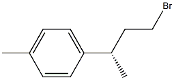 1-[(S)-1-Methyl-3-bromopropyl]-4-methylbenzene Struktur