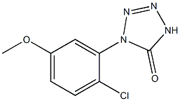 1-(2-Chloro-5-methoxyphenyl)-1H-tetrazol-5(4H)-one Struktur