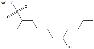 8-Hydroxydodecane-3-sulfonic acid sodium salt Struktur