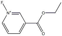 1-Fluoro-3-(ethoxycarbonyl)pyridinium Struktur