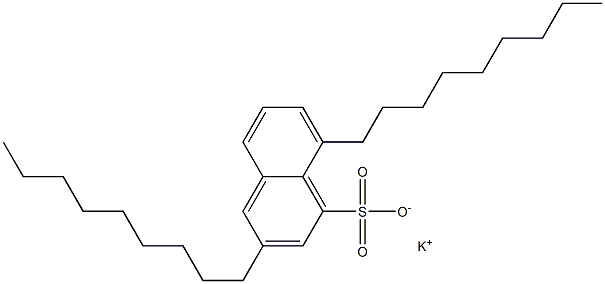 3,8-Dinonyl-1-naphthalenesulfonic acid potassium salt Struktur