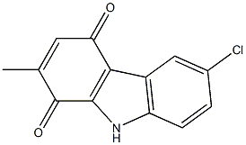 6-Chloro-2-methyl-9H-carbazole-1,4-dione Struktur