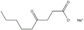 4-Oxononanoic acid sodium salt Struktur