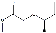 (-)-[(R)-sec-Butyloxy]acetic acid methyl ester Struktur