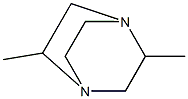 2,5-Dimethyl-1,4-diazabicyclo[2.2.2]octane Struktur