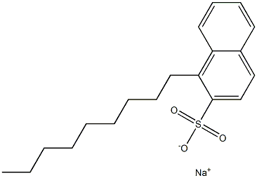 1-Nonyl-2-naphthalenesulfonic acid sodium salt Struktur