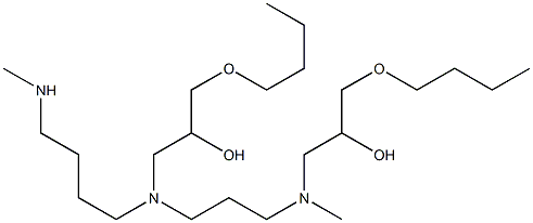 1,1'-[1-(3-Methylaminopropyl)-1,3-propanediylbis(methylimino)]bis(3-butoxy-2-propanol) Struktur