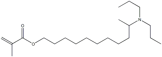 Methacrylic acid 10-(dipropylamino)undecyl ester Struktur