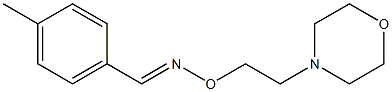 (E)-4-Methylbenzaldehyde O-(2-morpholinoethyl)oxime Struktur