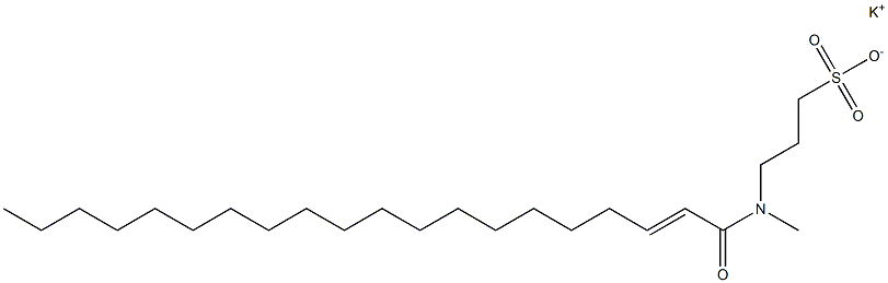 3-[N-(2-Icosenoyl)-N-methylamino]-1-propanesulfonic acid potassium salt Struktur