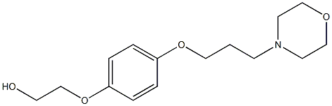 4-[3-[4-(2-Hydroxyethoxy)phenoxy]propyl]morpholine Struktur