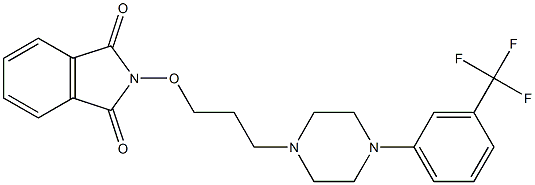 2-[3-[4-(3-Trifluoromethylphenyl)-1-piperazinyl]propyloxy]-1H-isoindole-1,3(2H)-dione Struktur