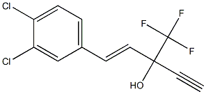 (1E)-1-(3,4-Dichlorophenyl)-3-trifluoromethyl-1-penten-4-yn-3-ol Struktur