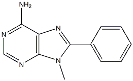 6-Amino-9-methyl-8-phenyl-9H-purine Struktur