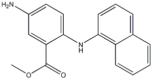 5-Amino-2-(1-naphtylamino)benzoic acid methyl ester Struktur