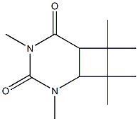 2,4,7,7,8,8-Hexamethyl-2,4-diazabicyclo[4.2.0]octane-3,5-dione Struktur