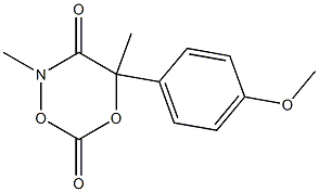 2,4-Dimethyl-4-(4-methoxyphenyl)-2H-1,5,2-dioxazine-3,6(4H)-dione Struktur