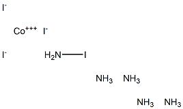 Iodopentamminecobalt(III) iodide Struktur