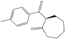 (2S)-2-[(4-Methylphenyl)sulfinyl]cycloheptan-1-one Struktur