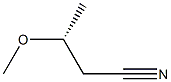 [R,(+)]-3-Methoxybutyronitrile Struktur