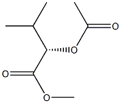 (S)-2-Acetoxy-3-methylbutyric acid methyl ester Struktur