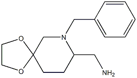 1-Benzyl-5,5-(ethylenedioxy)-2-piperidinemethanamine Struktur