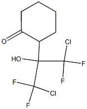 2-[2-Chloro-2,2-difluoro-1-hydroxy-1-(chlorodifluoromethyl)ethyl]cyclohexanone Struktur