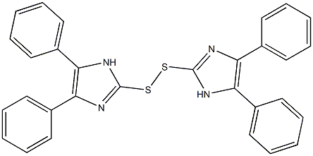 Bis(4,5-diphenyl-1H-imidazol-2-yl) persulfide Struktur