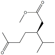 [S,(-)]-3-Isopropyl-6-oxoheptanoic acid methyl ester Struktur