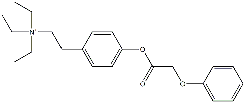 4-[[(Phenoxymethyl)carbonyl]oxy]-N,N,N-triethylbenzeneethanaminium Struktur