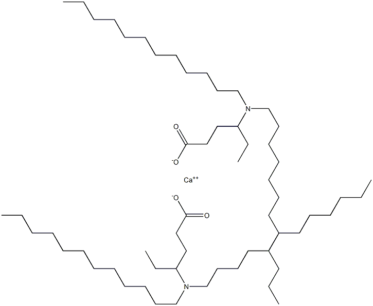 Bis[4-(didodecylamino)hexanoic acid]calcium salt Struktur