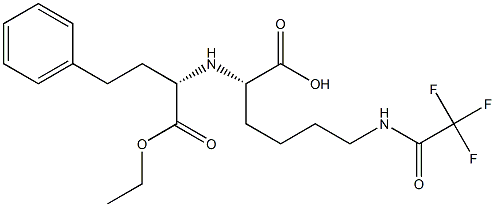 N2-[(S)-1-(Ethoxycarbonyl)-3-phenylpropyl]-N6-(trifluoroacetyl)-L-lysine Struktur