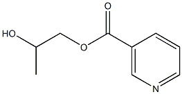 Nicotinic acid 2-hydroxypropyl ester Struktur